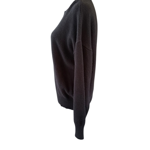 Rae Dunn Black Peace pullover sweater Size Large - Picture 4 of 7